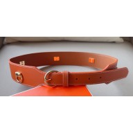 Hermes Width 4.5cm Heritage Anneaux 45 belt Brown/Gold