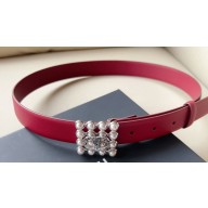 Chanel Width 3cm Metal & Glass Pearls calfskin belt AAA036 03 2024