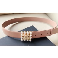 Chanel Width 3cm Metal & Glass Pearls calfskin belt AAA036 05 2024
