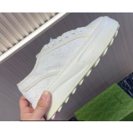 Gucci Tennis 1977 Women's GG sneakers 782737 Off white canvas with GG embroideries 2024