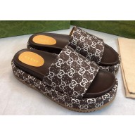 Gucci GG platform slide sandals 20 2024 