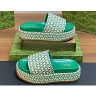Gucci GG platform slide sandals 06 2024 