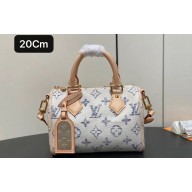 Louis Vuitton Monogram jacquard fabric Speedy Bandoulière 20 Bag M24709 Multicolor Beige 2024