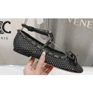Valentino Rockstud mesh ballerinas Black with crystals and Matching Studs 2024