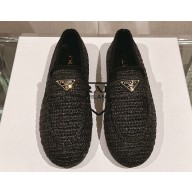 Prada Crochet loafers 1D437N Black 2024