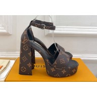 Louis Vuitton Heel 12cm Platform 3.5 Sandals Monogram Canvas 2024