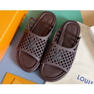 Louis Vuitton x Tyler Women/Men LV Waffle Mules Coffee 2024