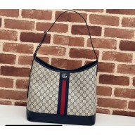 Gucci Web Ophidia GG medium shoulder bag 781392 Beige/Blue 2024