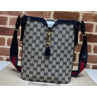 Gucci Original GG Medium bucket shoulder bag 782911 Beige/Blue 2024