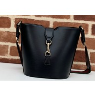 Gucci mini bucket shoulder bag 782908 leather Black 2024
