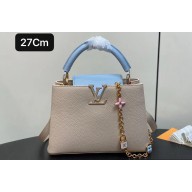 Louis Vuitton Lovelock chain Taurillon leather Capucines BB Bag M23950 Creamy 2024