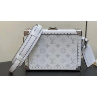 Louis Vuitton Monogram Canvas Clutch Box Bag M11049 White 2024