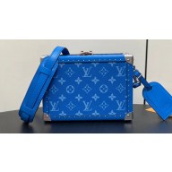 Louis Vuitton Monogram Canvas Clutch Box Bag M10611 Blue 2024