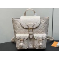 Louis Vuitton Monogram Empreinte leather Backup Backpack Bag M47106 Cream 2024