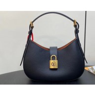 Louis Vuitton Grained calfskin Low Key Shoulder Bag M24611 Black 2024