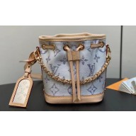 Louis Vuitton Monogram jacquard fabric Nano Noé Bag M83453 Multicolor Beige 2024
