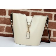 Gucci mini bucket shoulder bag 782908 leather White 2024