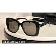 Chanel Acetate & Strass Square Sunglasses A71353 5422B 01 2024