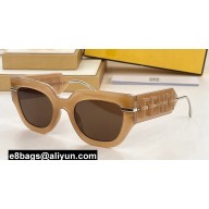 Fendi Fendigraphy Square Sunglasses FE40097l 06 2024