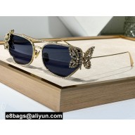 Dior DiorFantastica B1U Butterfly Sunglasses with Swarovski® Crystals 01 2024