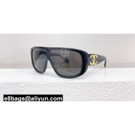 Chanel Acetate Shield Sunglasses A71528 CH5495 03 2024