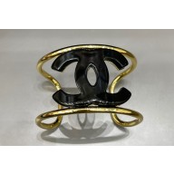 Chanel Metal & Resin Cuff Bracelet ABD158 Black 2024