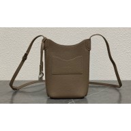 Loro Piana Bale Phone Case in Grained Calfskin Warm Mastic