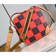 Louis Vuitton Damier Pop canvas Chess Messenger Bag N40548 Orange 2024