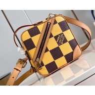 Louis Vuitton Damier Pop canvas Chess Messenger Bag N40562 Yellow 2024