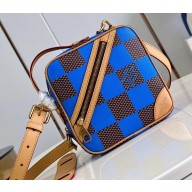 Louis Vuitton Damier Pop canvas Chess Messenger Bag N40547 Blue 2024