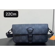 Louis Vuitton Monogram Eclipse canvas Montsouris Wearable Wallet Bag M83567 2024