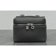 Loro Piana Extra Pocket Lipstick Bag in Grained Calfskin 02