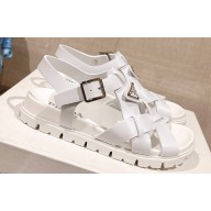Prada Crisscross rubber sandals 2X3118 White 2024