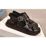 Prada Crisscross rubber sandals 2X3118 Black 2024