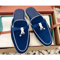 Loro Piana Summer Charms Walk Babouche Suede slipper Loafers 10 2024