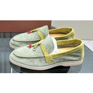 Loro Piana Summer Charms Walk Women/Men Suede Loafers 07 2024