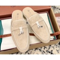Loro Piana Summer Charms Walk Babouche Suede slipper Loafers 02 2024