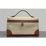 Loro Piana Extra Pocket L27 Bag in Lambskin, Calfskin, Cotton, Linen