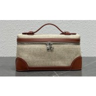 Loro Piana Extra Pocket L19 Bag in Lambskin, Calfskin, Cotton, Linen
