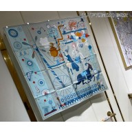 Hermes scarf 90x90cm in silk twill Top Quality 154 2024