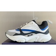 Dior Technical Mesh and Smooth Calfskin B22 Men's Sneakers Top Quality 39 2024