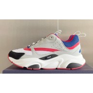 Dior Technical Mesh and Smooth Calfskin B22 Men's Sneakers Top Quality 45 2024