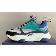 Dior Technical Mesh and Smooth Calfskin B22 Men's Sneakers Top Quality 46 2024