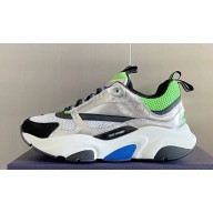 Dior Technical Mesh and Smooth Calfskin B22 Men's Sneakers Top Quality 48 2024