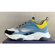 Dior Technical Mesh and Smooth Calfskin B22 Men's Sneakers Top Quality 50 2024