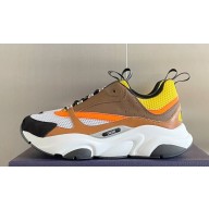 Dior Technical Mesh and Smooth Calfskin B22 Men's Sneakers Top Quality 52 2024