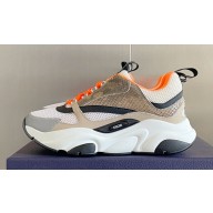 Dior Technical Mesh and Smooth Calfskin B22 Men's Sneakers Top Quality 10 2024