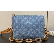 Louis Vuitton Monogram Denim Coussin BB Bag M11401 LV By The Pool Sky Blue 2024