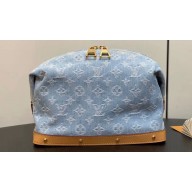 Louis Vuitton Monogram Denim Pochette Cosmétique GM Bag M24317 LV By The Pool Sky Blue 2024