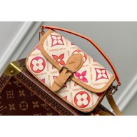 Louis Vuitton Monogram Tiles canvas Nano Diane Bag M83621 Coral 2024